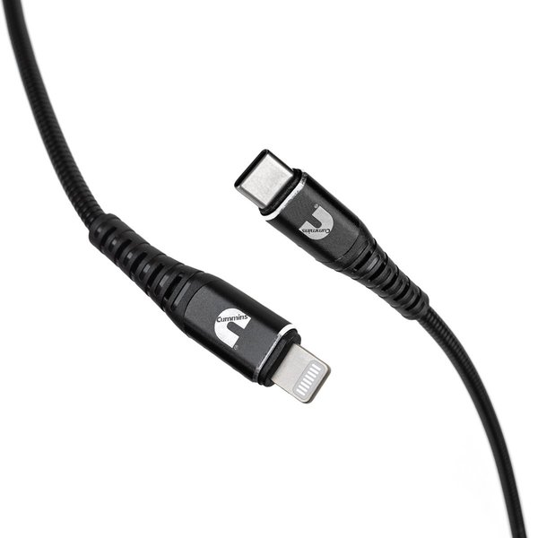 Cummins 8ft Lightning to USB-C Flex Steel Cable CMN4709